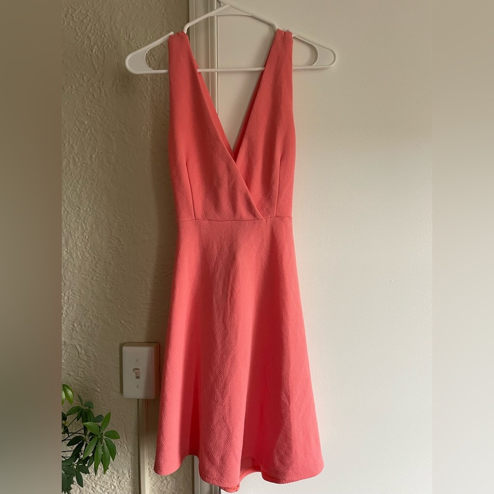 Coral / Peach Mini Dress